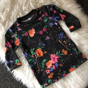 OLD NAVY 💐French-Terry Zip-Pocket Floral Dress💐